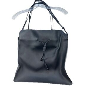 Von Holzhausen Vegan Leather Large Shopper Tote Bag Made In Italy Black